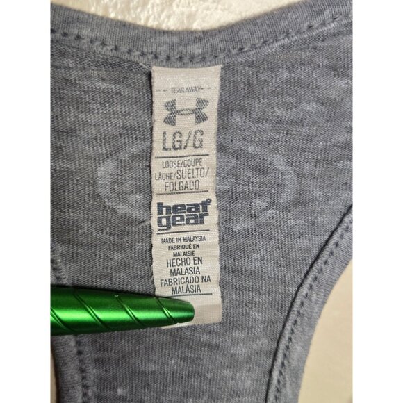Under Armour Ladies Heatgear Flag Print Loose Fit Racerback Tank  Size Lg - Picture 3 of 3
